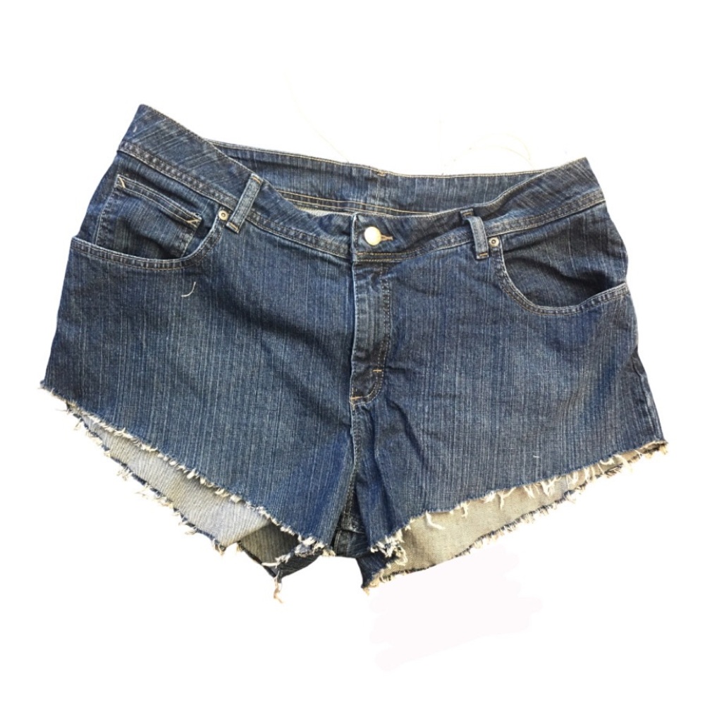 Riders by Lee Blue Jean Shorts with Distressed Hem